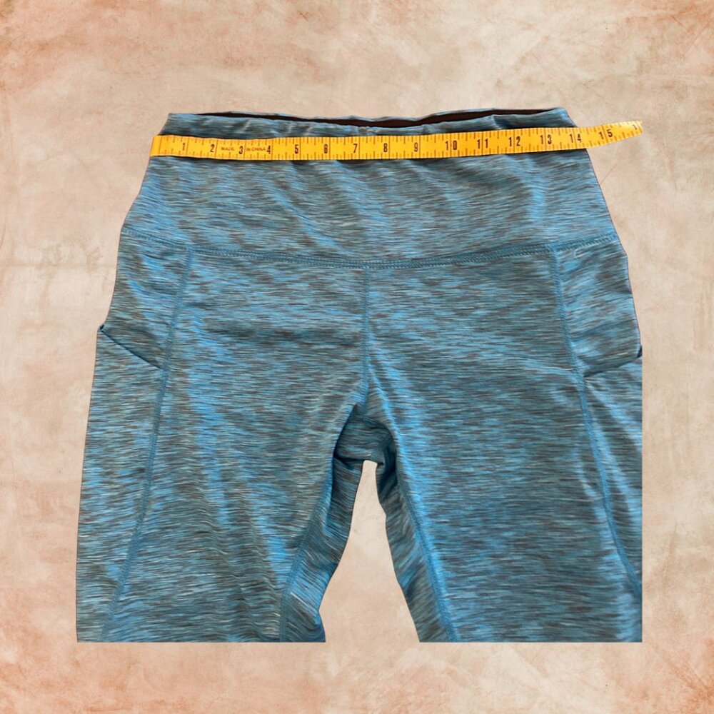 ODODOS High-Waisted Yoga Leggings – SpaceDye Blue (L) - Picture 5 of 8